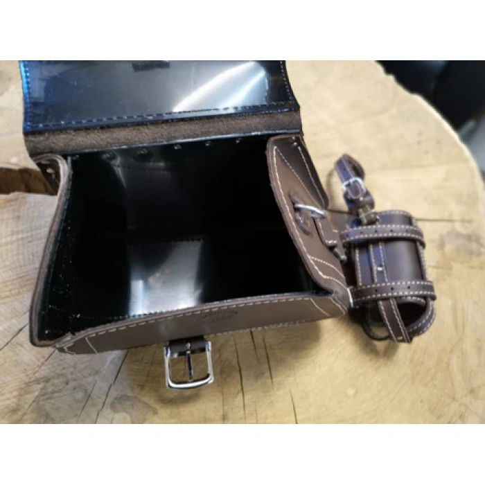 BBP Custom Dyna Clean schokoladenbraune Schaukeltasche mit Flaschenhalter, passend für Street Bob IMG 20190116 102737 aa3893fc 0631 494d 9d80