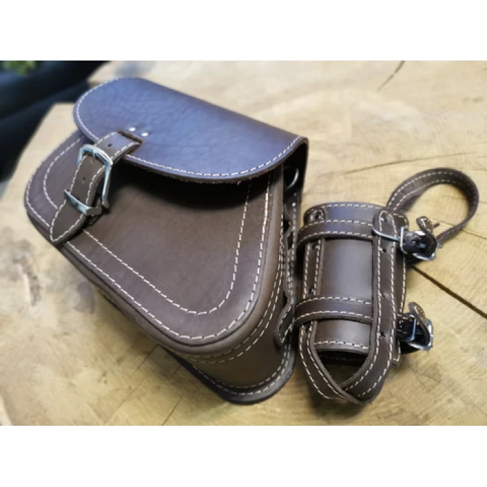 BBP Custom Dyna Clean schokoladenbraune Schaukeltasche mit Flaschenhalter, passend für Street Bob IMG 20190116 102831 4ea879e6 7fa8 4257 b483