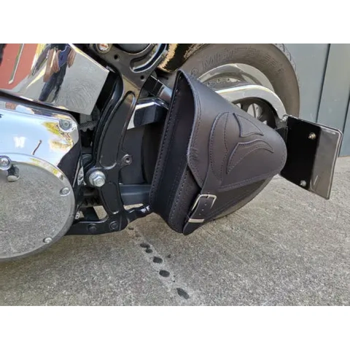 BBP Custom Eagle Black Swing Bag Passend für Harley-Davidson Softail IMG 20190416 154556 480x480 jpg