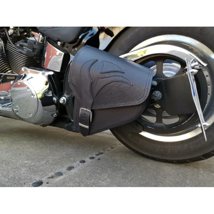 BBP Custom Eagle Black Swing Bag Passend für Harley-Davidson Softail