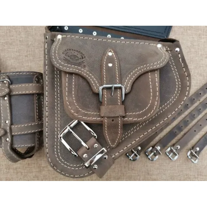 BBP Custom Hades Brown Swing Bag mit Flaschenhalter, passend für Harley-Davidson Softail IMG 20190925 104136 480x480 jpg