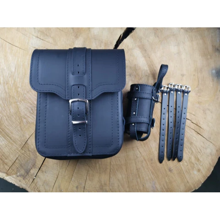 BBP Custom Triton Black Swing Bag mit Flaschenhalter, passend für Harley-Davidson Softail IMG 20200519 091026