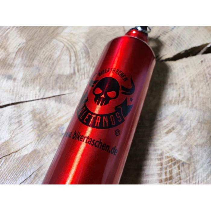 BBP Custom ORLETANOS Benzinflasche / Wasserflasche 800ml rot glänzend