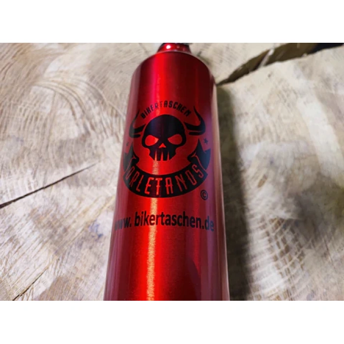 BBP Custom ORLETANOS Benzinflasche / Wasserflasche 800ml rot glänzend