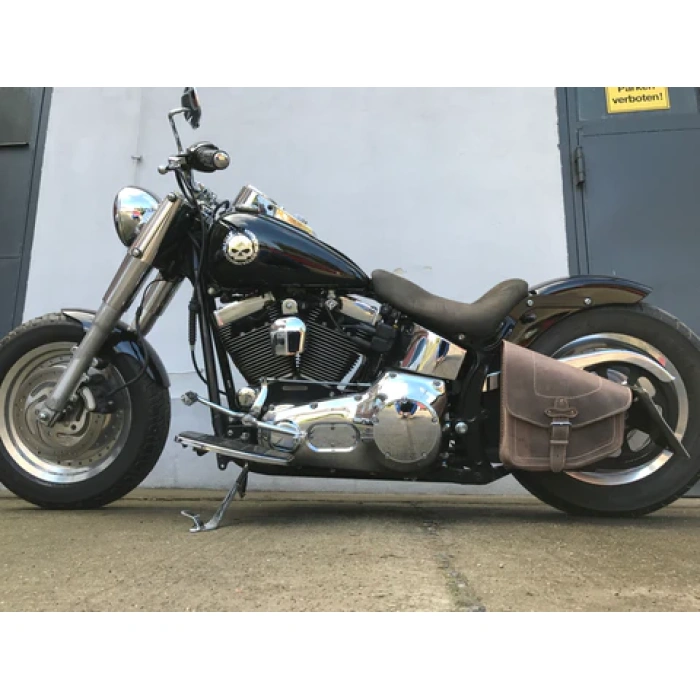 BBP Custom Odin braune Schwingentasche passend für Harley-Davidson Softail