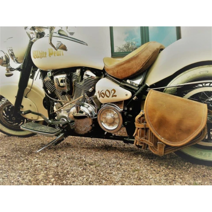 BBP Custom Diablo Hellbraun mit Flaschenhalter passend für Harley-Davidson Softail