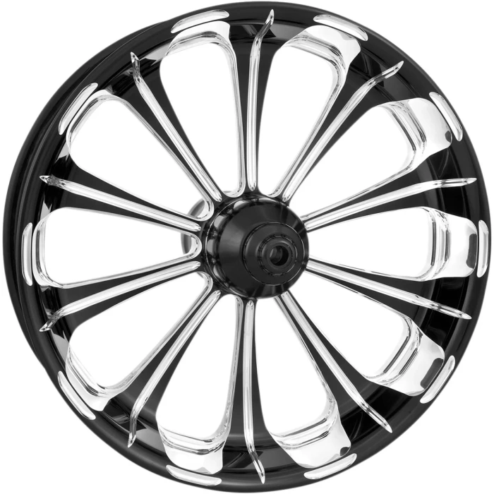 BBP Custom REAR WHEEL REVEL 18" X 5.5" ONE-PIECE ALUMINUM NON-ABS PLATINUM CUT 02021843 jpg