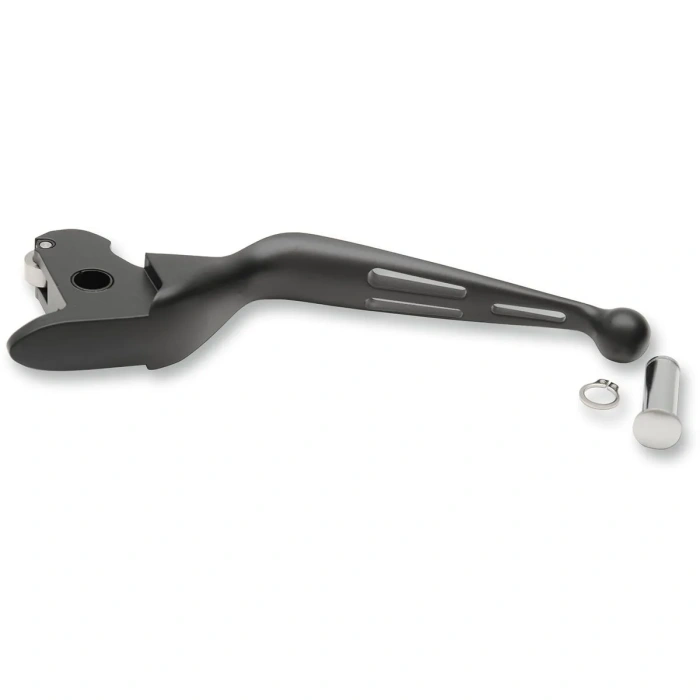 BBP Custom CLUTCH LEVER SLOTTED WIDE BLADE MATT BLACK 06130943 jpg