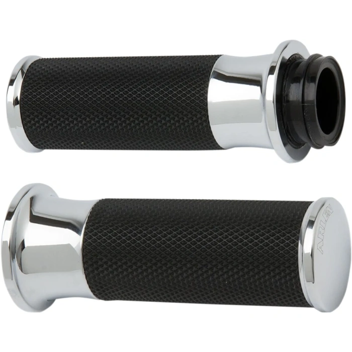 BBP Custom GRIPS SMOOTH FUSION THROTTLE BY CABLE CHROME 06301037 jpg