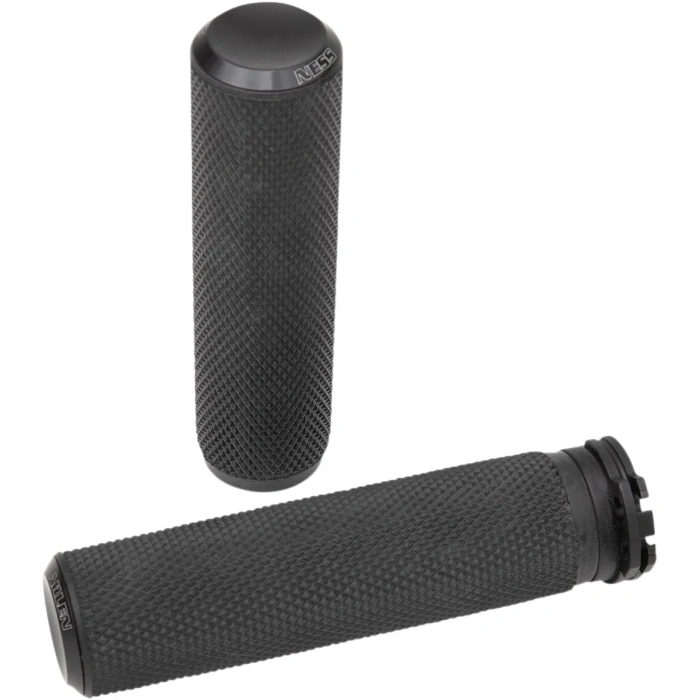 BBP Custom GRIPS KNURLED FUSION THROTTLE BY CABLE BLACK 06301042 jpg