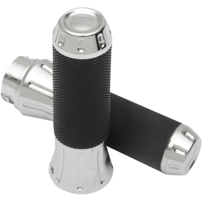 BBP Custom COBRA HAND GRIPS WITH CHROME ENDS 06301610 jpg