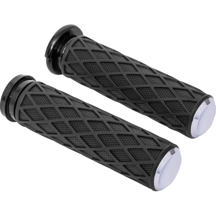 BBP Custom Grips - Diamond - Cable - Chrome 06302911 jpg