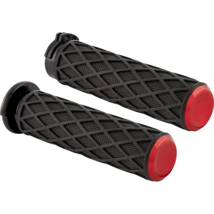 BBP Custom Grips - Diamond - Cable - Red 06303210 jpg