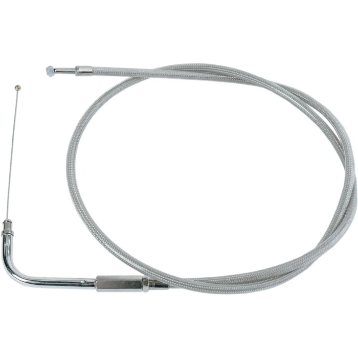 BBP Custom THROTTLE CABLE STAINLESS STEEL 30" 06500603 jpg