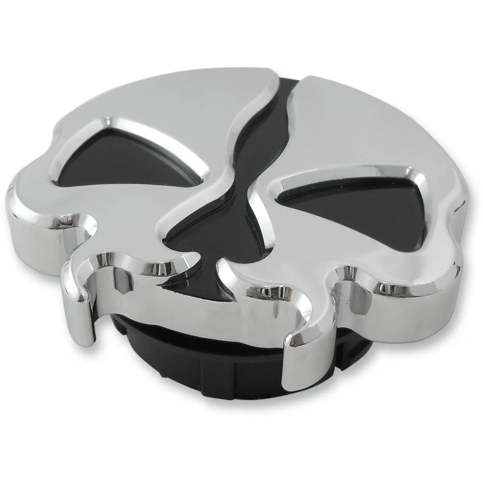 BBP Custom GAS CAPS DUMMY SPLIT SKULL CHROME 07030789 jpg