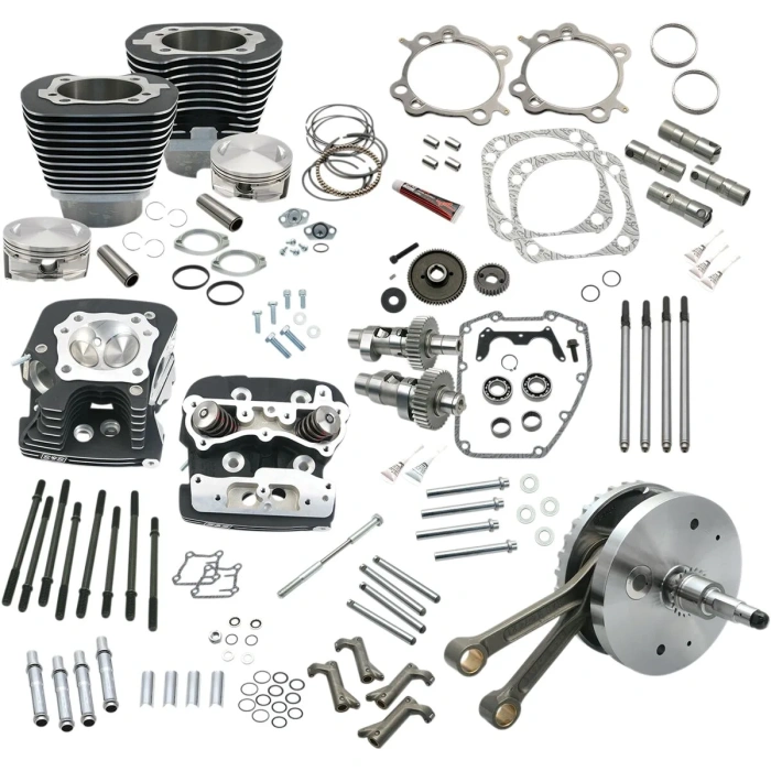 BBP Custom 124" HOT SETUP KIT TWIN CAM 91cc BLACK/POWDER-COATED 09031254 jpg