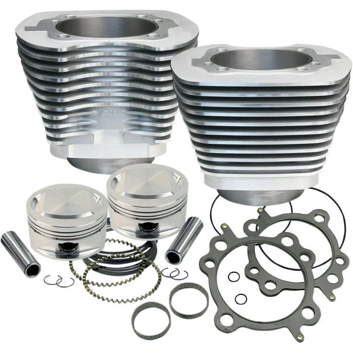 BBP Custom REPLACEMENT CYLINDER/PISTON KIT TWIN-CAM 95" SILVER 09310433 jpg