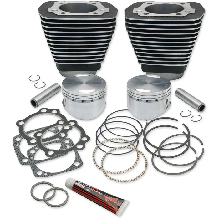 BBP Custom CYLINDERS WITH PISTONS KIT 96" 3-5/8" BORE WRINKLE BLACK 09310670 jpg