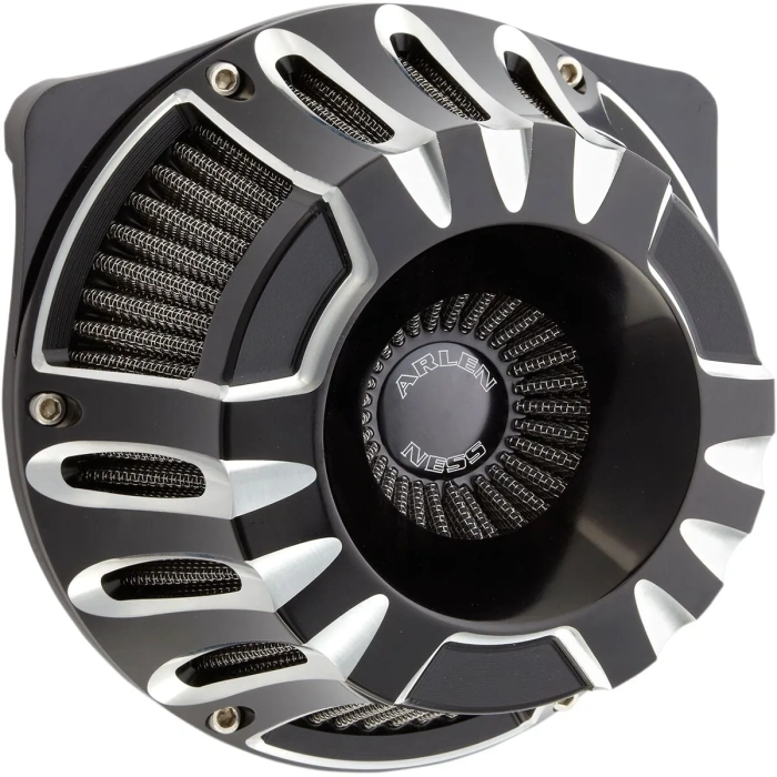 BBP Custom AIR CLEANER KIT INVERTED BIG SUCKER DEEP CUT BLACK 10101209 jpg