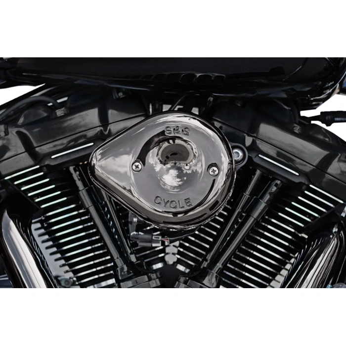 BBP Custom Cover Air Cleaner Stealth Mini Teardrop Lava Chrome M8 17-23 10140371 jpg