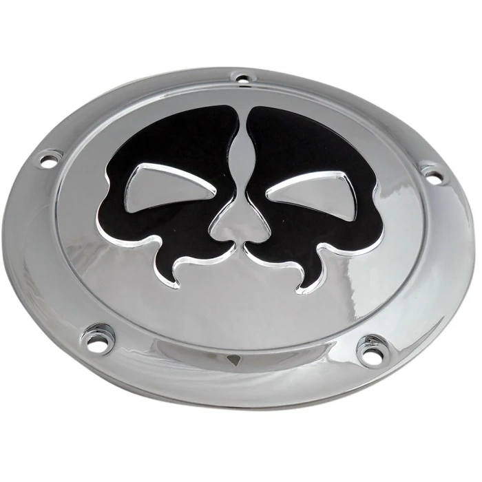 BBP Custom COVER DERBY SPLIT SKULL 5-HOLE CHROME 11070552 jpg