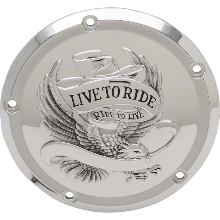 BBP Custom COVER DERBY 5-HOLE LIVE TO RIDE CHROME 11070554 jpg