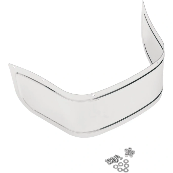 BBP Custom FRONT FENDER CHROME SKIRT PLAIN 14050117 jpg