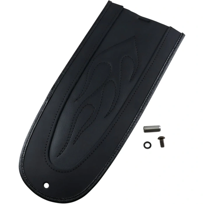 BBP Custom FENDER PROTECTOR FENDER SKINS REAR FLAME STITCH VINYL BLACK 14050149 jpg