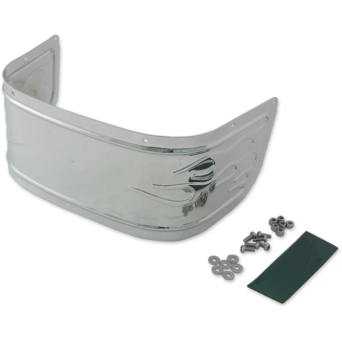 BBP Custom FENDER SKIRTS FLAME FRONT CHROME 14050223 jpg