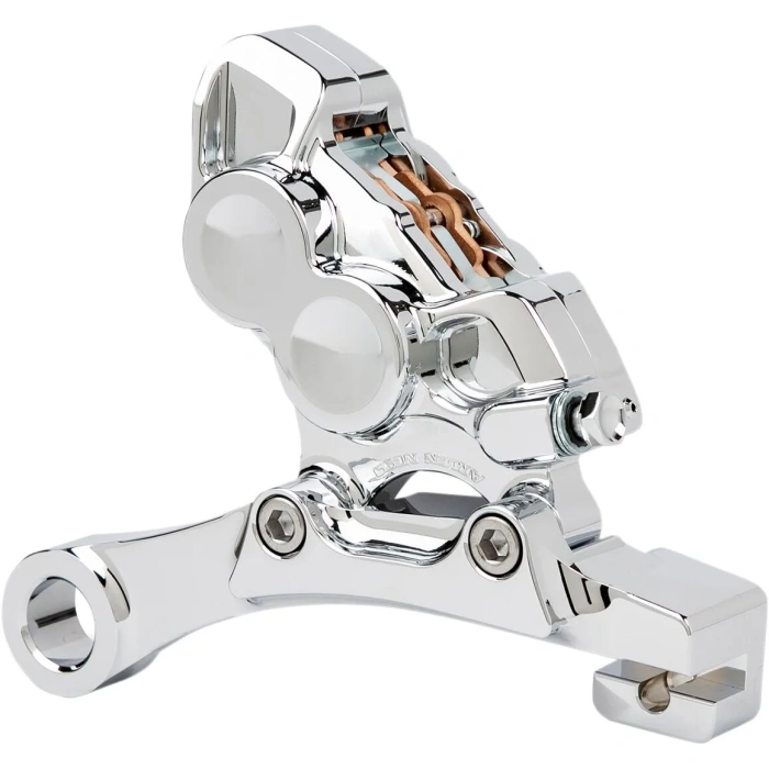 BBP Custom BRAKE CALIPER 4-PISTON REAR CHROME 17010626 jpg