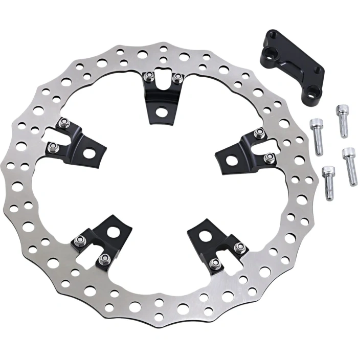 BBP Custom BRAKE ROTOR KIT JAGGED 14" SPOKE MOUNT LEFT FLT 17103514 jpg