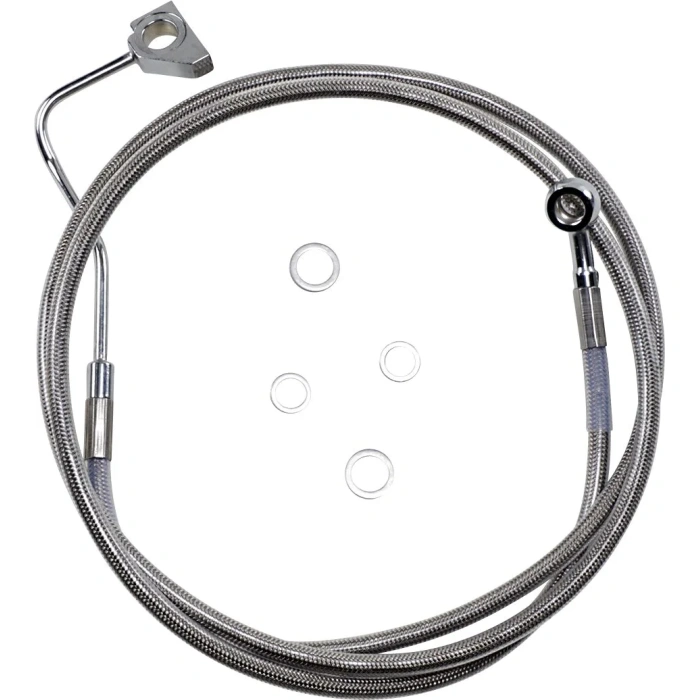 BBP Custom EXTENDED LENGTH FRONT STAINLESS STEEL BRAKE LINE KIT 17413990 jpg