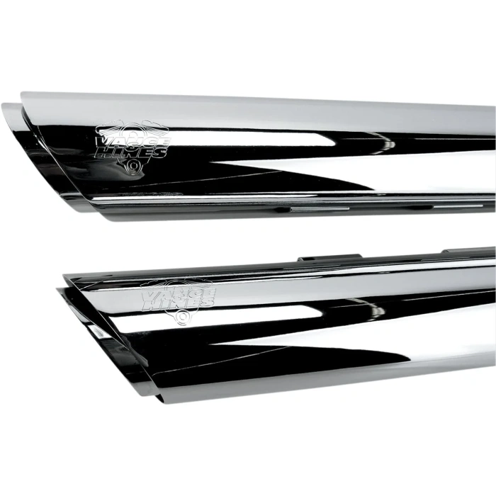 BBP Custom MUFFLER TWIN SLASH 3" CHROME 18010386 jpg