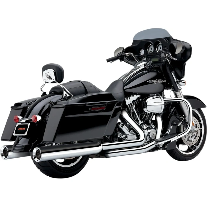 BBP Custom 4 1/2" POWER FLO SLIP ON MUFFLERS CHROME HD 18010639 jpg