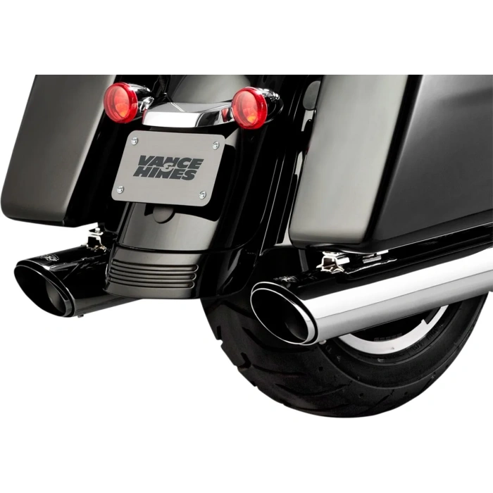 BBP Custom MUFFLER SLIP-ON TWIN SLASH ROUND CHROME 18011070 jpg