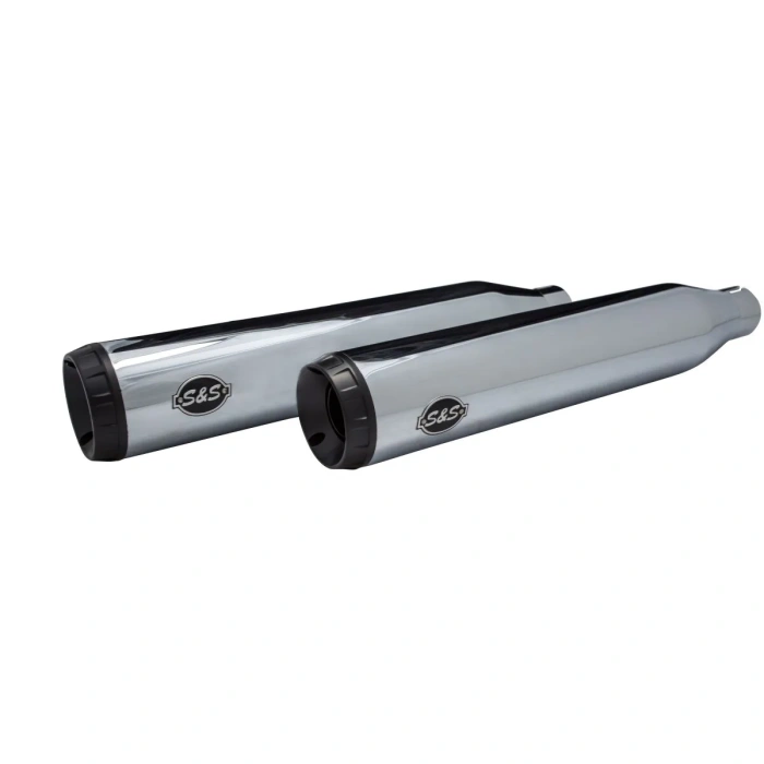 BBP Custom Grand National ECE Slip-On Mufflers Chrome/Black 18011464 jpg