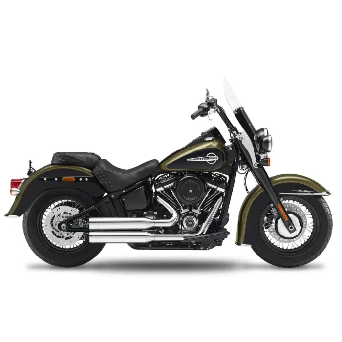 BBP Custom 2in2 | FUSION LONG | SHOTGUN-LOW EXHAUST SYSTEM CHROME ESE 18011722 jpg