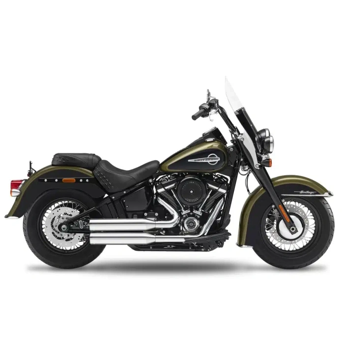 BBP Custom 2in2 | FUSION LONG | SHOTGUN-LOW EXHAUST SYSTEM CHROME ESE 18011751 jpg