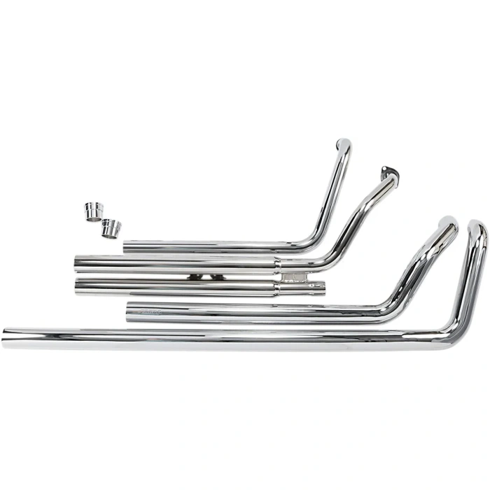 BBP Custom EXHAUST SYSTEM HOT ROD SPEEDSTER LONG 2 INTO 2 STRAIGHT-CUT TRIPLE-CHROME 18102314 jpg