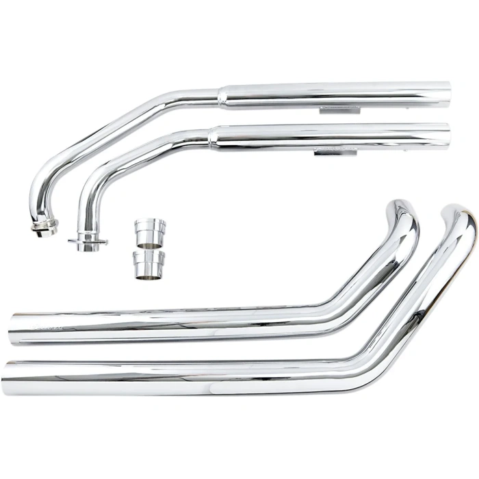 BBP Custom EXHAUST SYSTEM DRAGSTER 2 INTO 2 STRAIGHT-CUT CHROME 18102335 jpg