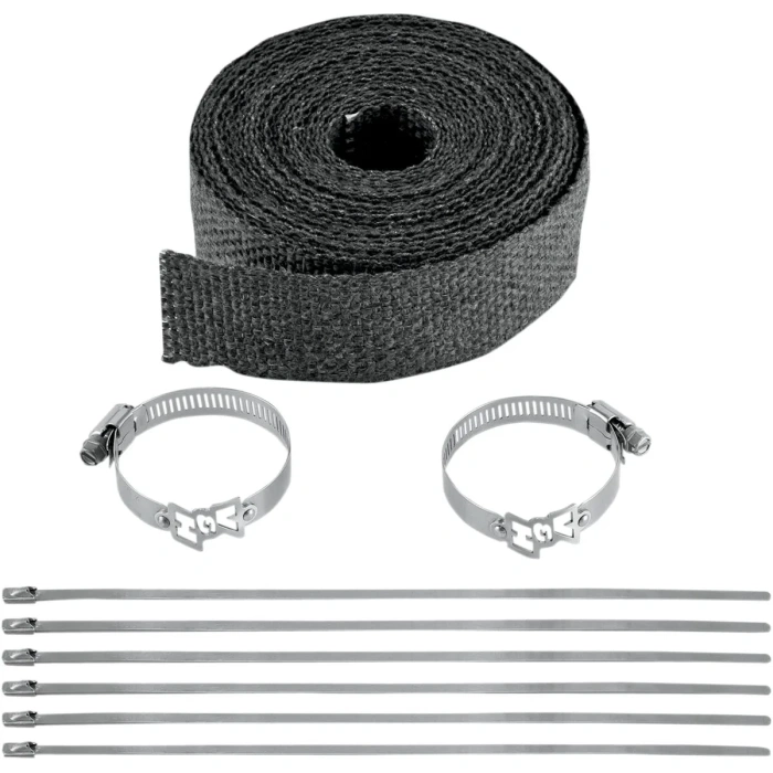 BBP Custom EXHAUST WRAP KIT BLACK 25FT 18610622 jpg