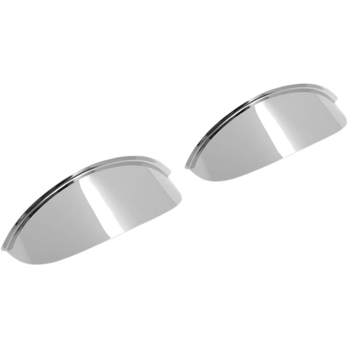 BBP Custom SPOTLIGHT VISOR 4.5" CHROME PLAIN 20010370 jpg