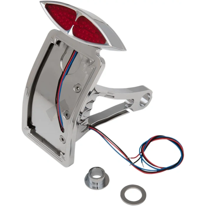 BBP Custom TAILLIGHT LED DECO W/ CURVED VERTICAL SIDE-MOUNT LICENSE PLATE 20300171 jpg