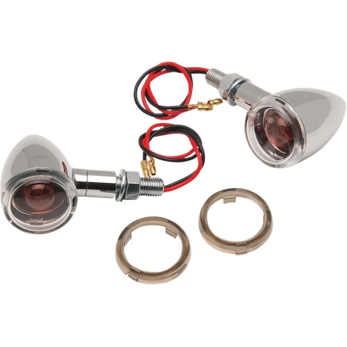 BBP Custom MINI-DEUCE MARKER LIGHTS STUD-MOUNT CLEAR/SMOKE LENS CHROME 20400277 jpg