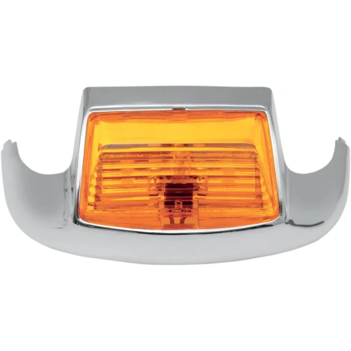 BBP Custom FRONT FENDER TIP LIGHT AMBER LENS CHROME 20400581 jpg