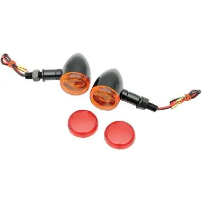 BBP Custom GLOSS BLACK MINI DEUCE STUD-MOUNT MARKER LIGHTS 20401763 jpg