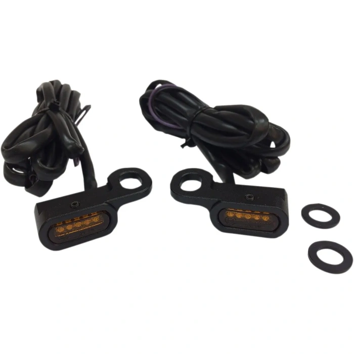 BBP Custom LIGHTS MARKER HANDLEBAR BLACK/AMBER LED 20402130 jpg