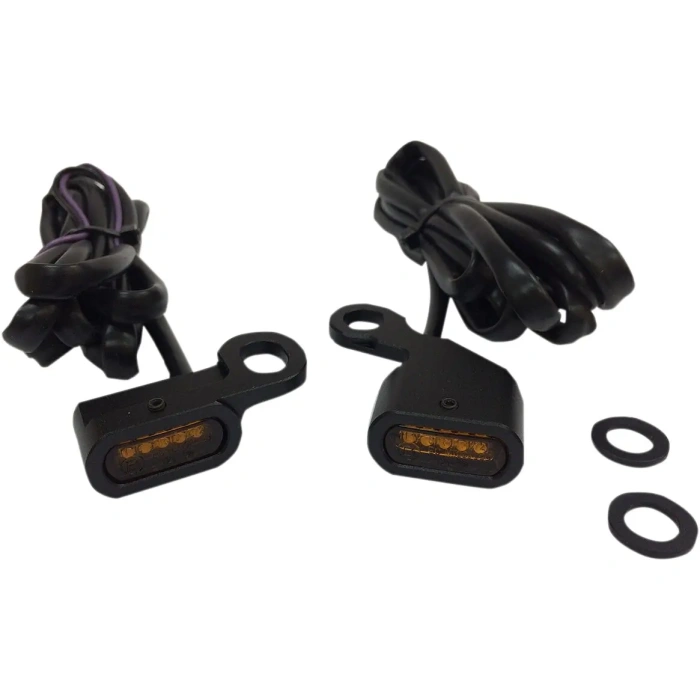 BBP Custom LIGHTS MARKER HANDLEBAR BLACK/AMBER LED 20402134 jpg