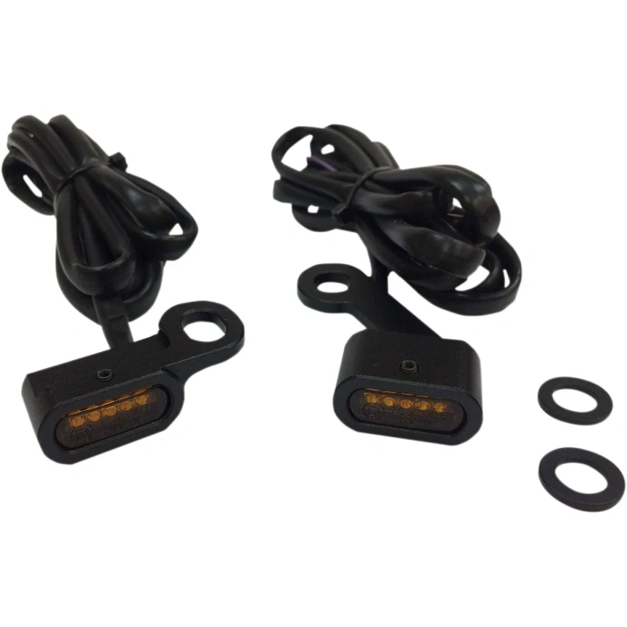 BBP Custom LIGHTS MARKER HANDLEBAR BLACK/AMBER LED 20402138 jpg