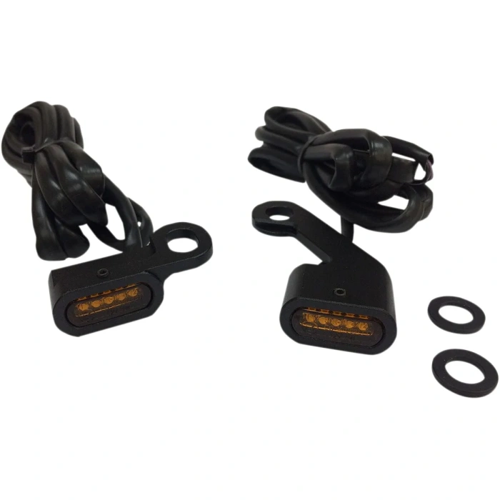 BBP Custom LIGHTS MARKER HANDLEBAR BLACK/AMBER LED 20402142 jpg